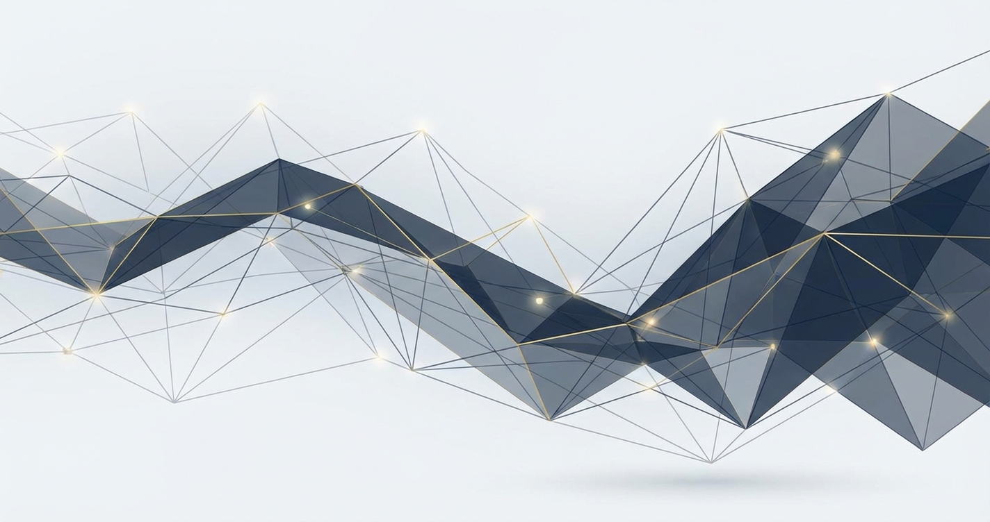 Vertical 9:16 infographic titled "מגמות AI בבריאות 2026" at top in bold dark blue Hebrew text. Below, a tall pyramid diagram divided into 3 narrowing sections: top wide gold-accent box "אבחון" with icons of X-ray and eye (dark blue), stats "דיוק 95%+" (gray text); middle blue box "טיפול" with DNA helix icon, stats "התאמה אישית 80%" (teal); bottom narrow gray box "מחקר" with lab flask icon, stats "קיצור 70% בזמן" (gold). Arrows pointing downward from top to bottom in dark blue. Right side timeline bar from 2024 to 2026 with milestones. Clean corporate style, dark blues/grays/gold palette. Small credit text: aiservices.co.il in bottom-right corner